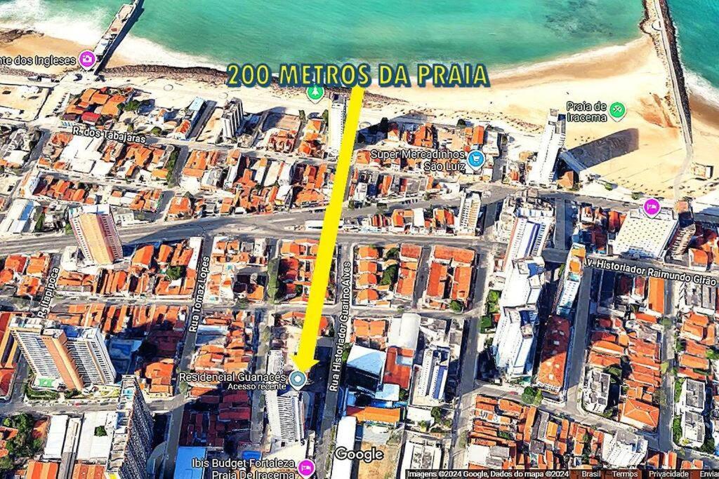 Fortaleza Praia Iracema Apartamento Guanaces Vista Mar Dış mekan fotoğraf